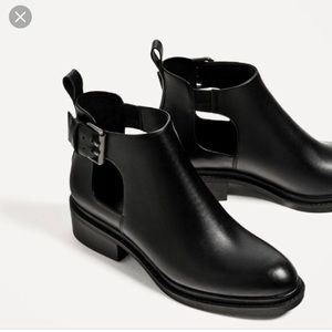Zara Cut Out Ankle Boots